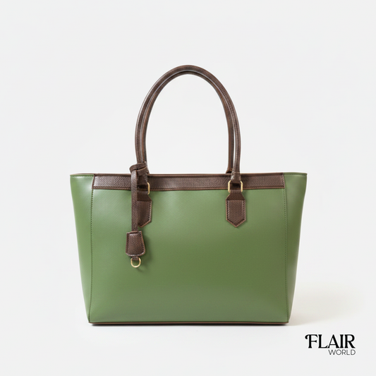 Caira Green Tote Bag