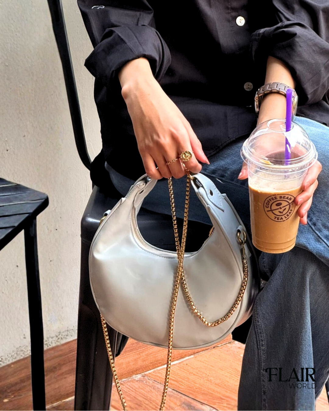 Lamaya Blue Hobbo Bag