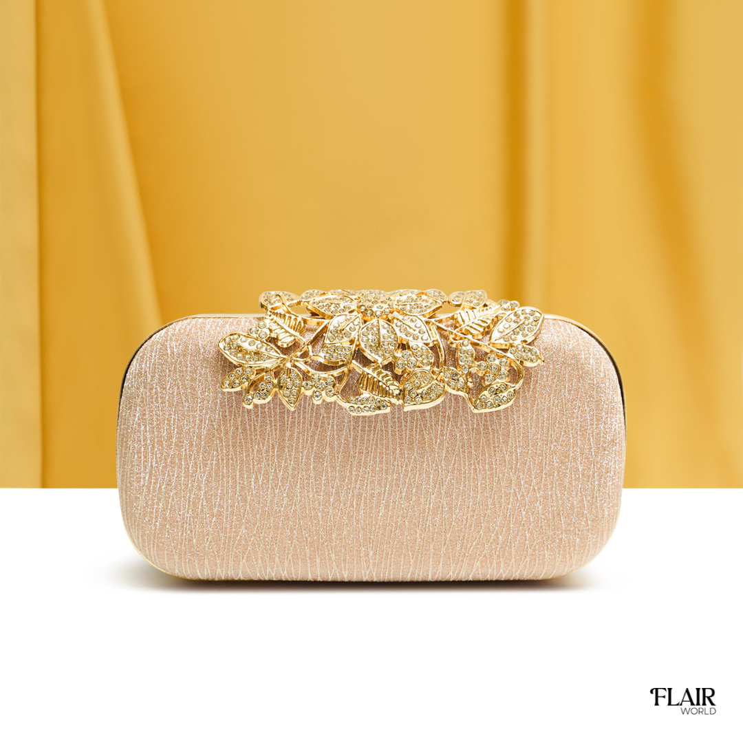 Roxaine Golden Clutch