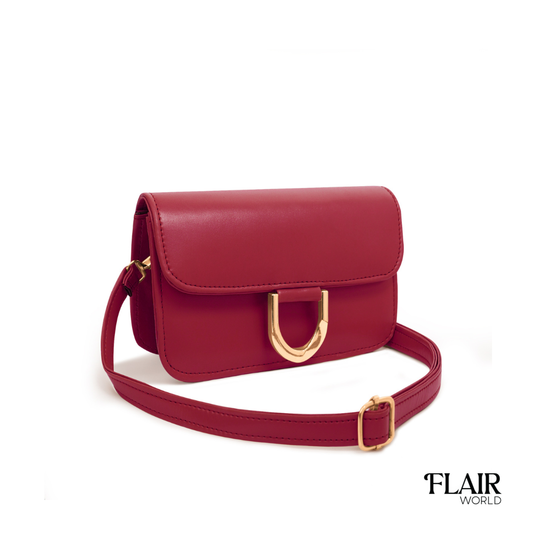 Georgia Maroon Crossbody Bag