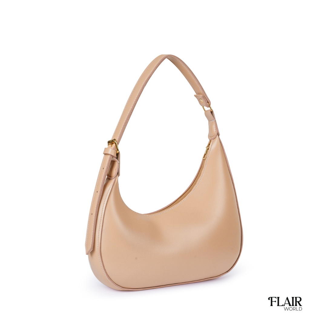Alanna Beige Hobo Bag