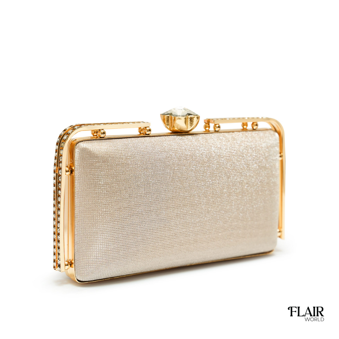 Emma Golden Clutch