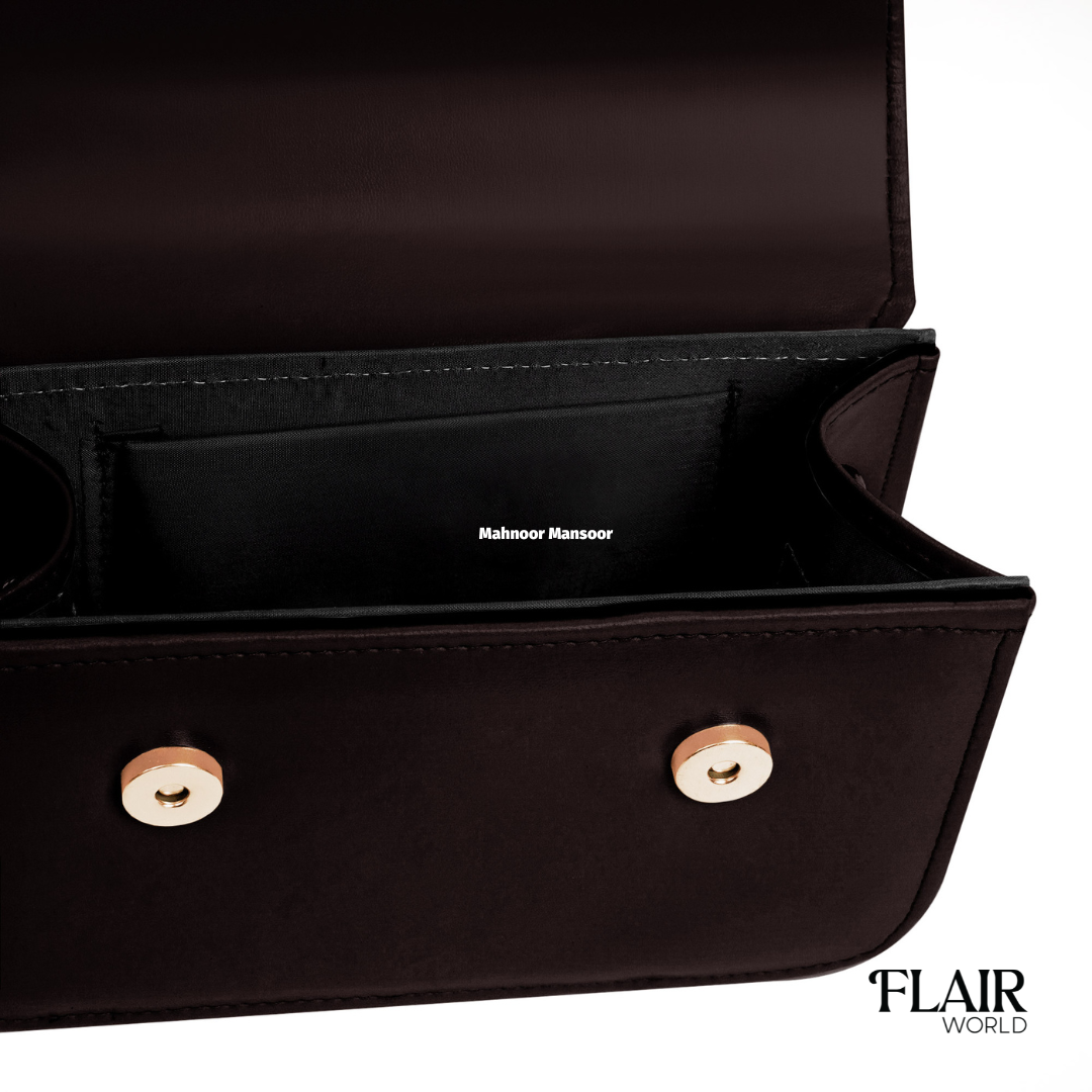 Georgia Dark Brown Crossbody Bag