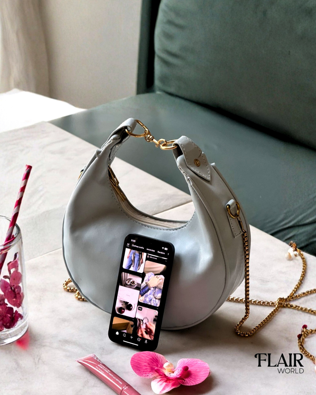 Lamaya Blue Hobbo Bag