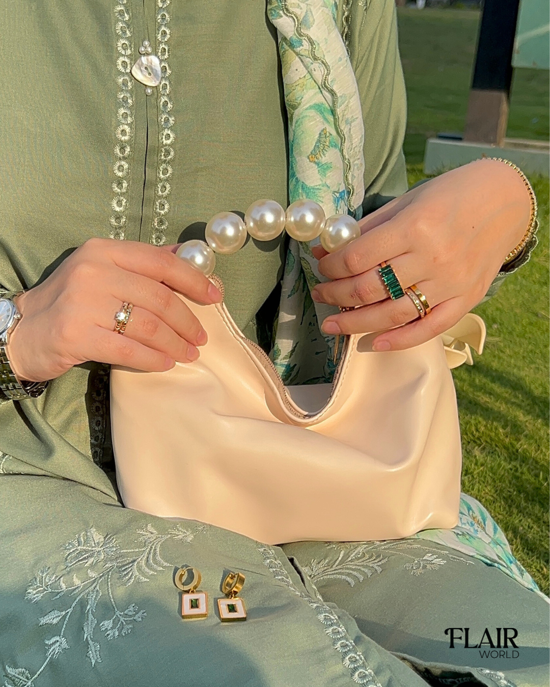 Camille Cream Bag