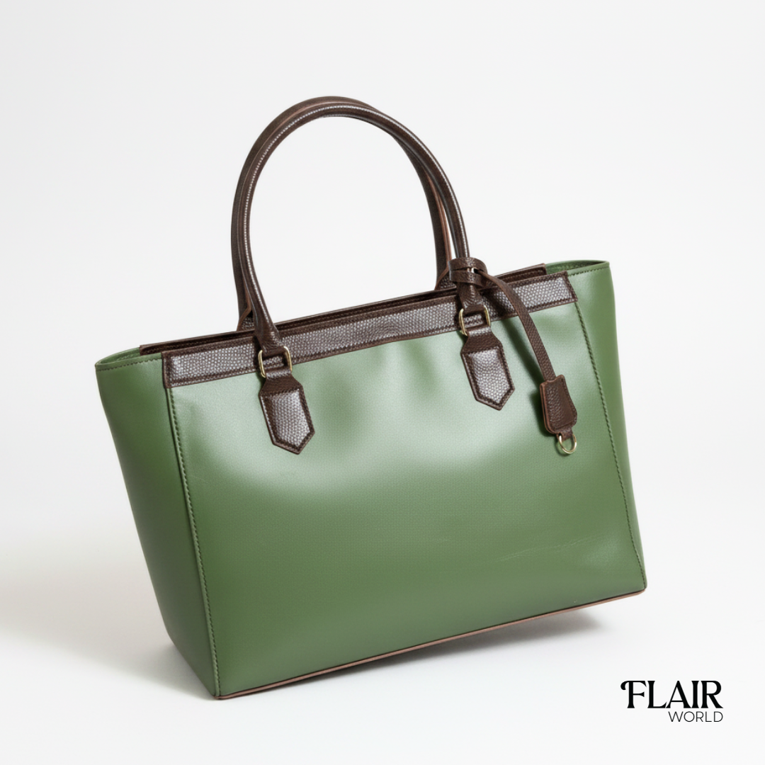 Caira Green Tote Bag