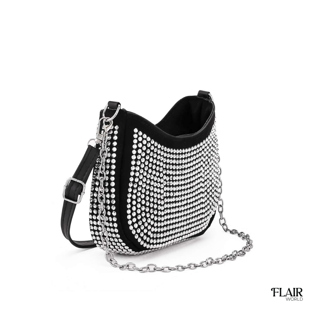 Linda Black Mini Bling Bag
