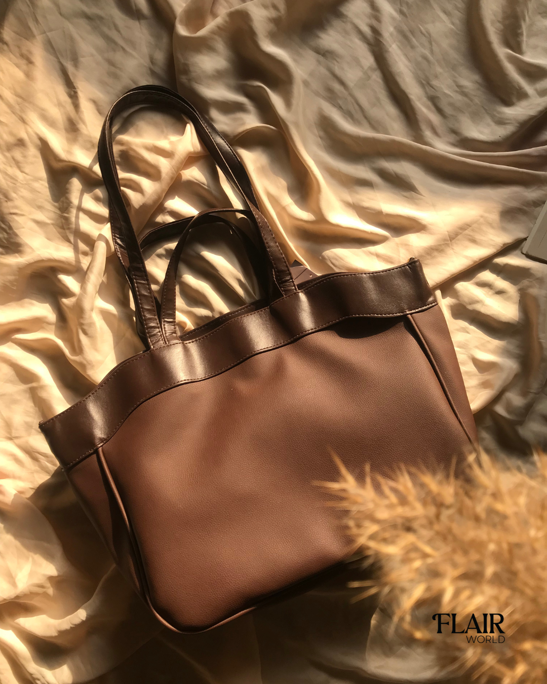 Alba Brown Tote Bag