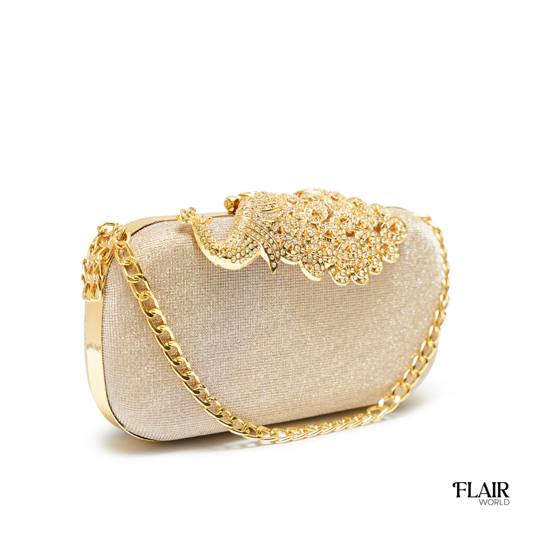 Julia Golden Clutch