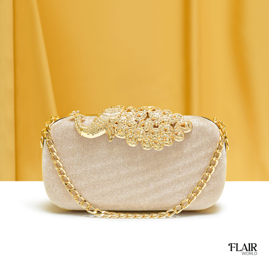 Julia Golden Clutch