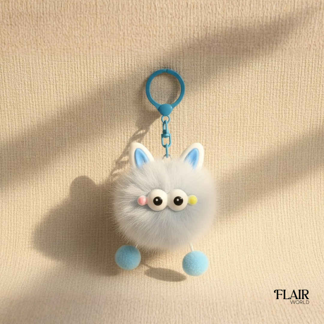 Mini Cat Blue Bag Charm