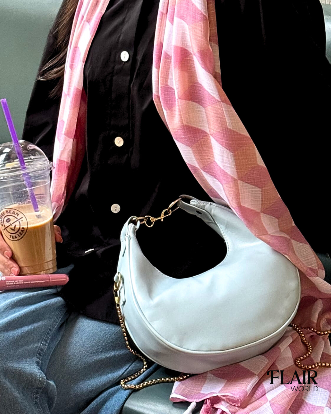 Lamaya Blue Hobbo Bag