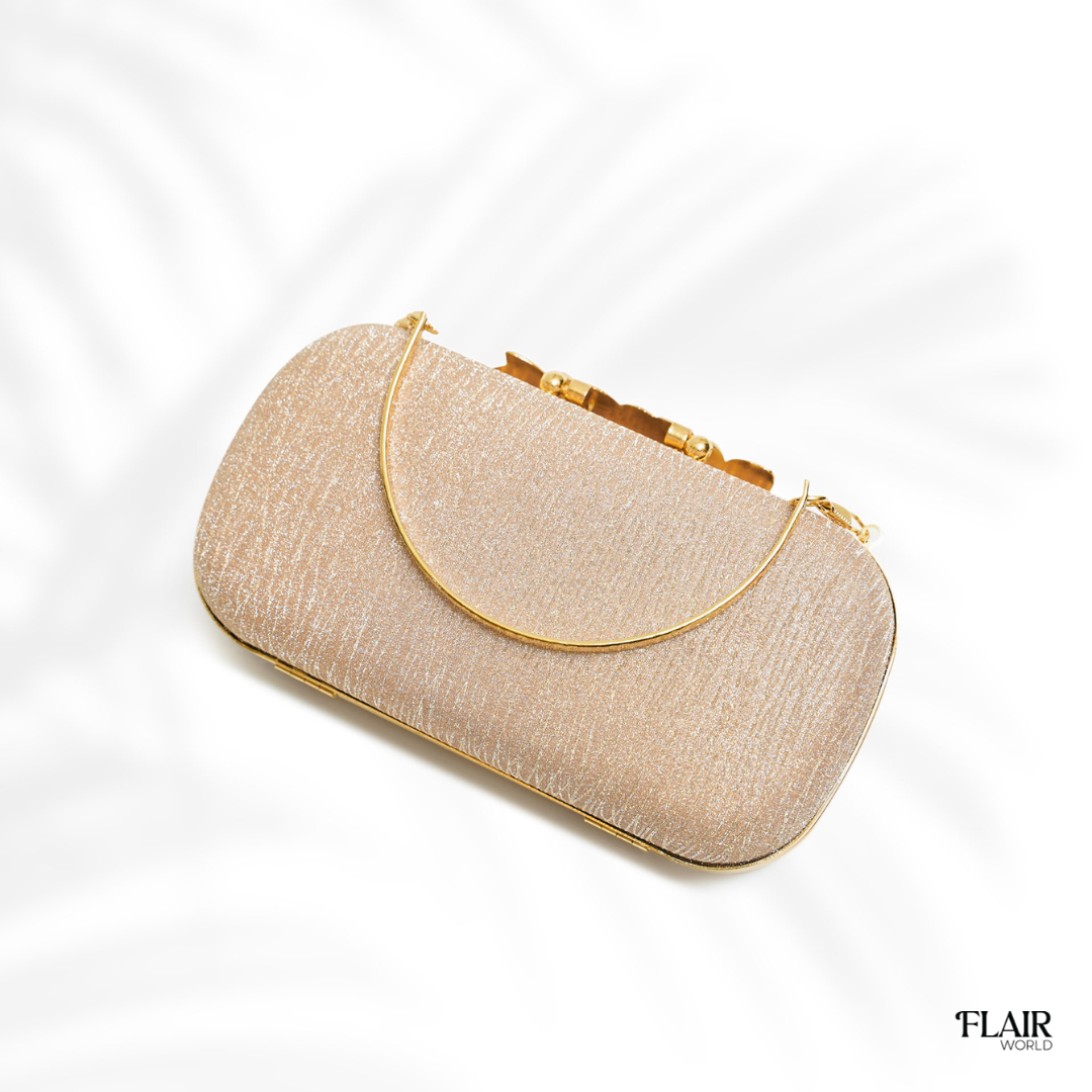 Roxaine Golden Clutch