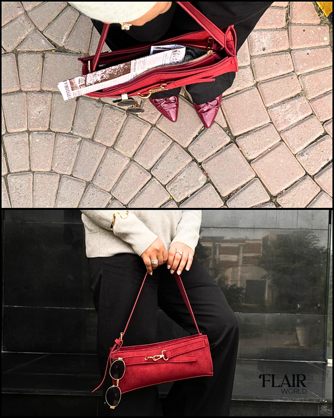 Vienna Maroon Bag