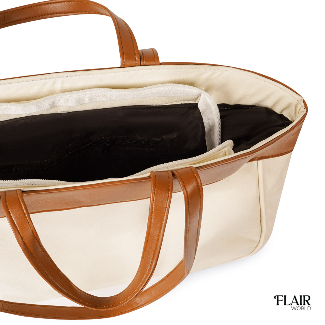 Alba Cream Tote Bag