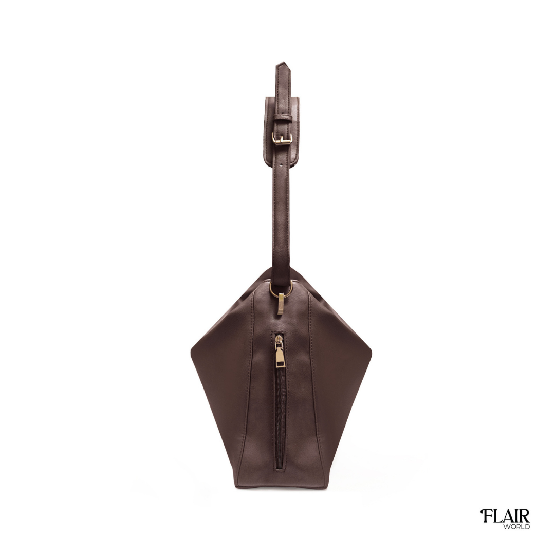 Isabella Chocolate Brown Slouch Tote Bag