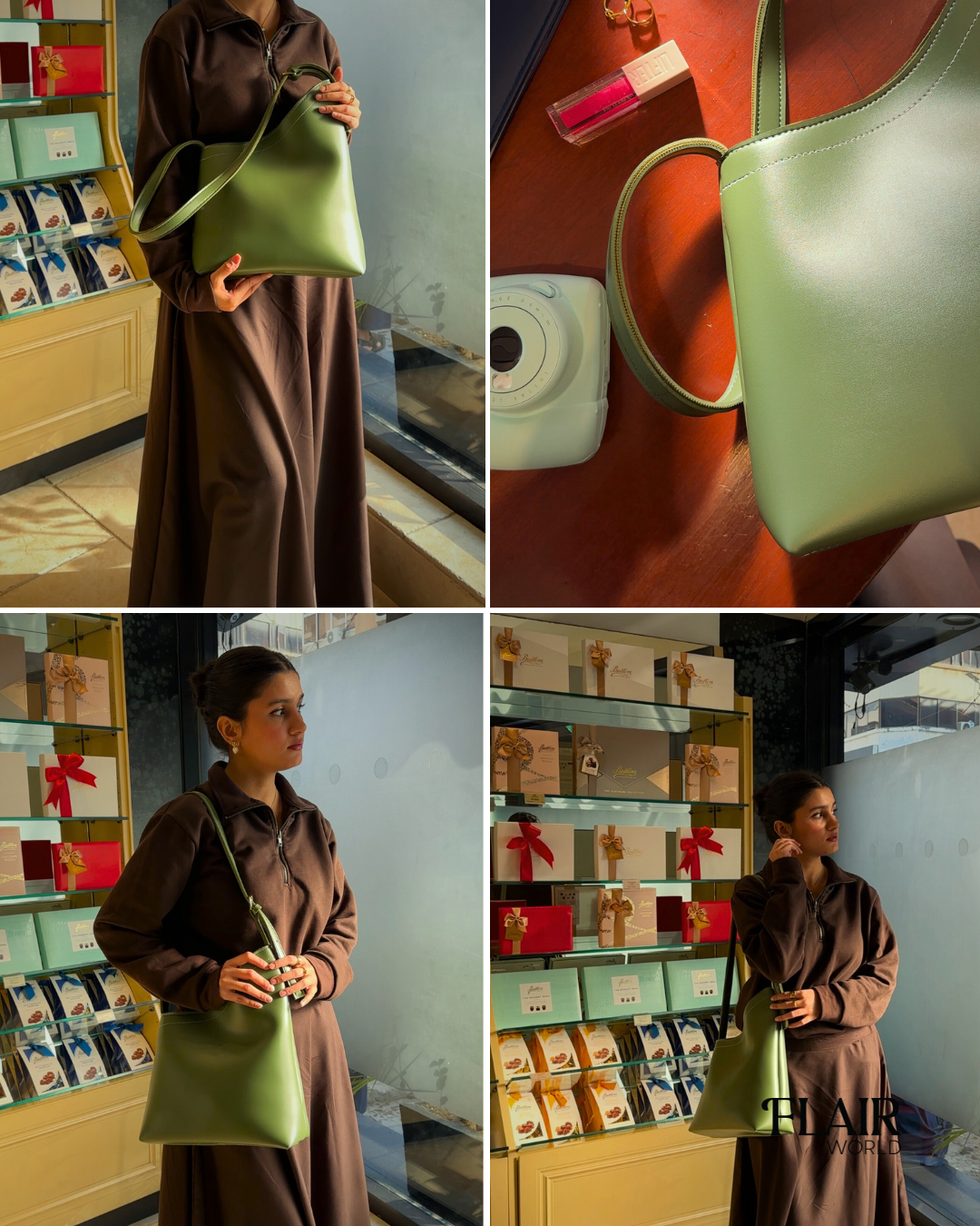 Diana Green Shoulder Bag