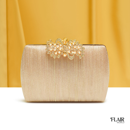 Rosie Golden Clutch