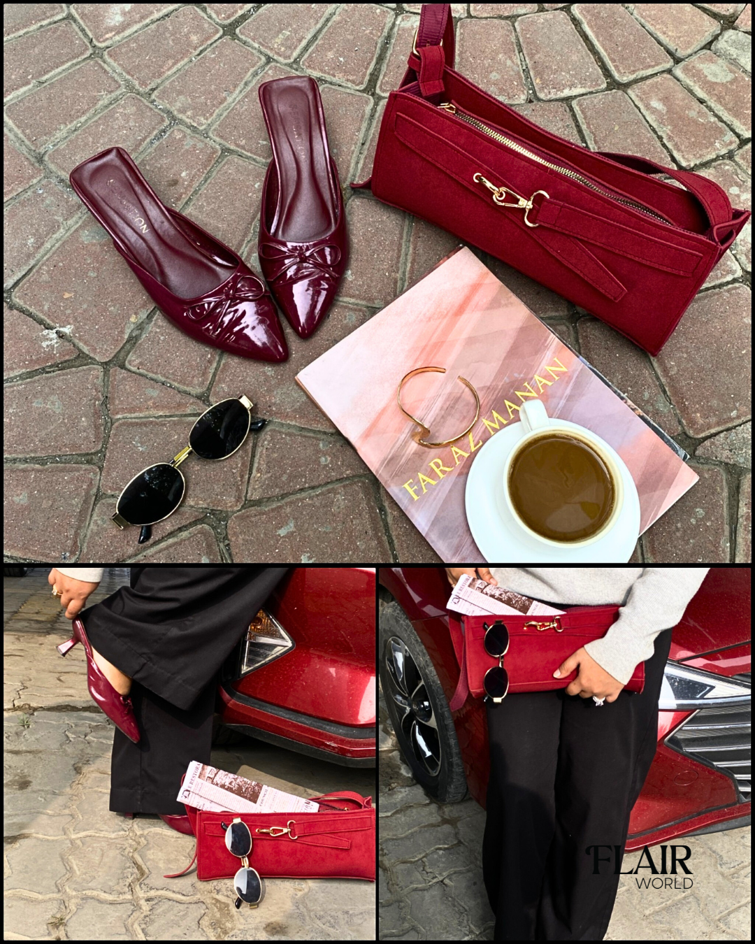 Vienna Maroon Bag