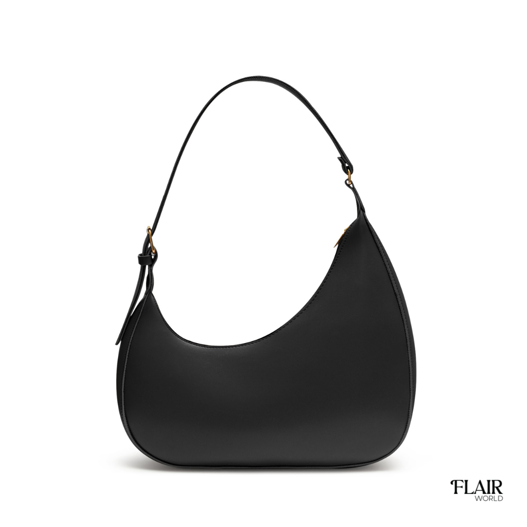 Alanna Black Hobo Bag