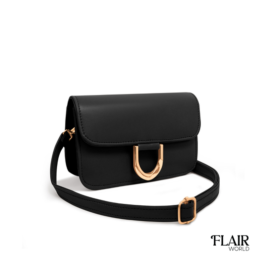 Georgia Black Crossbody Bag