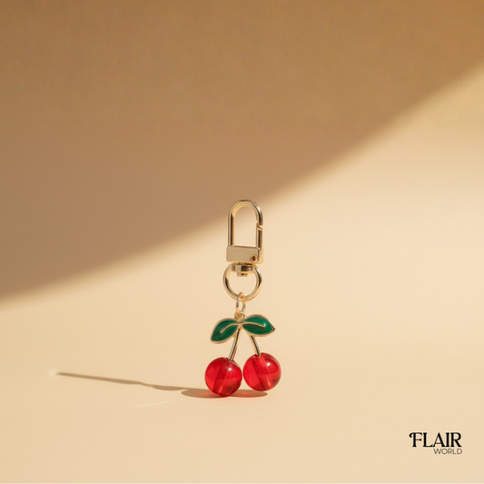 Mini Red Cherry Bag Charm