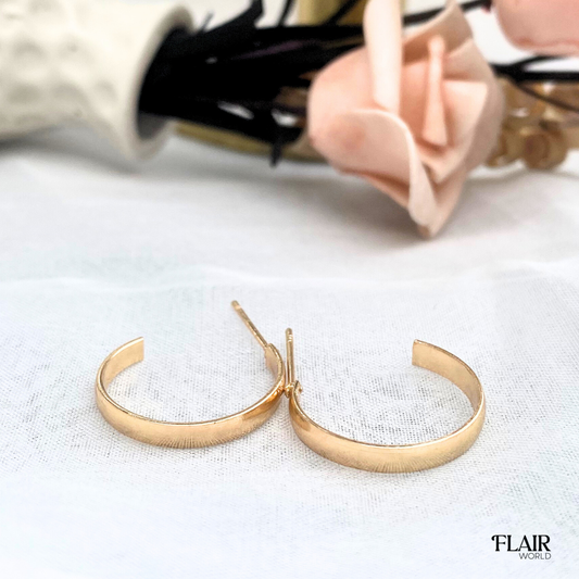 Gold Thin Solid Hoops