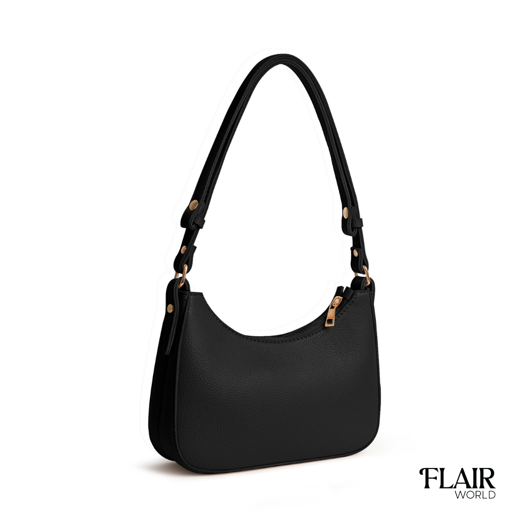Tasia Black Shoulder Bag