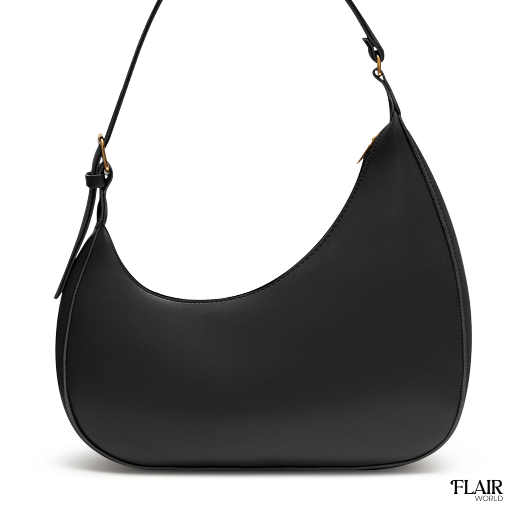 Alanna Black Hobo Bag