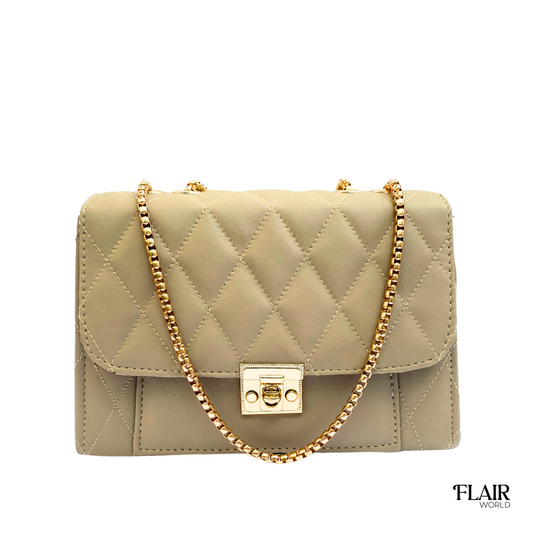 Clara Beige Bag + Red Cherry Pearl Charm