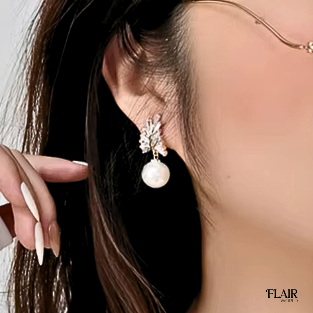 Firn Gold Pearl Earings