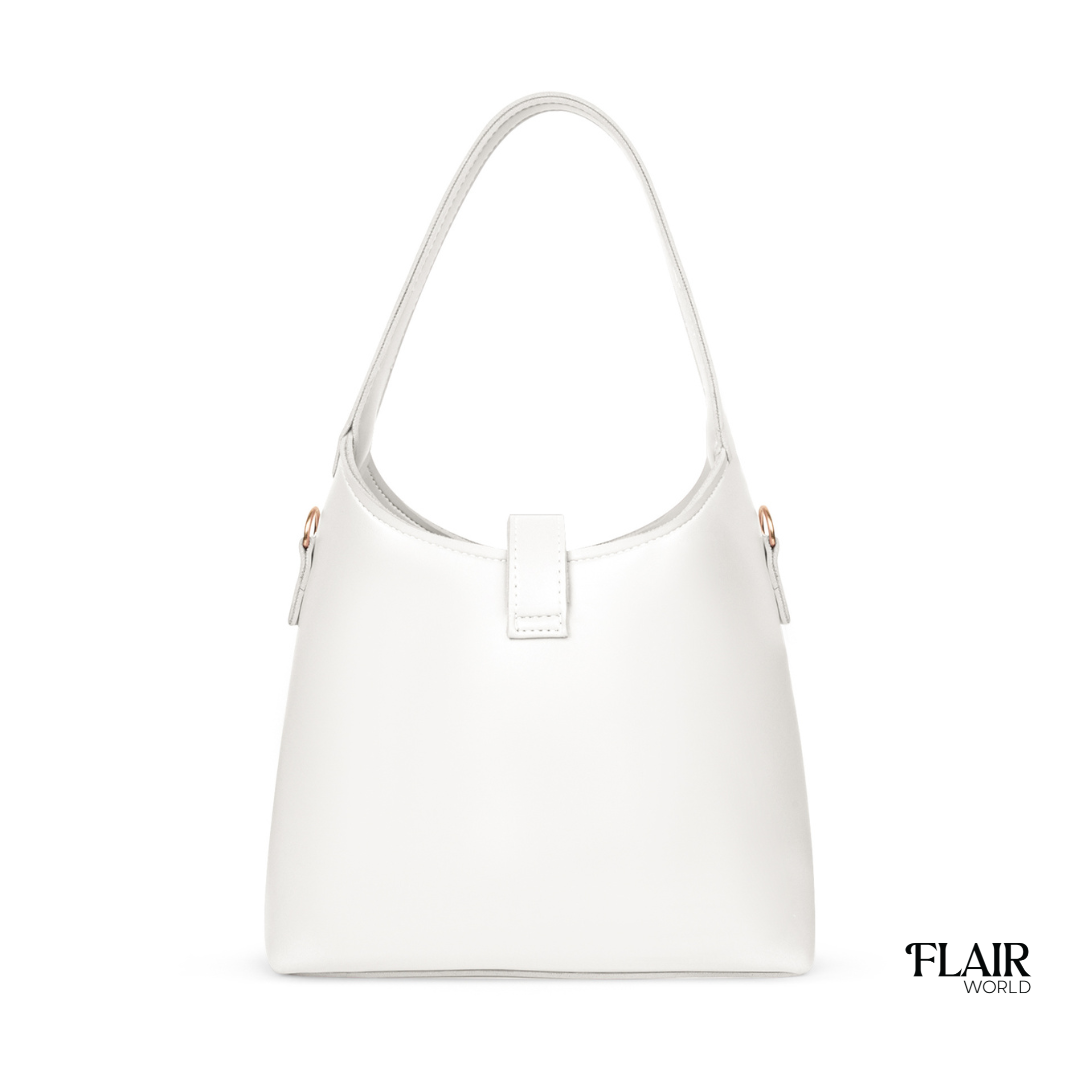 Mona White Hand Bag