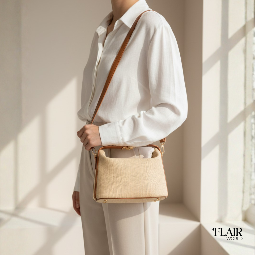 Nora Beige Jute Bag