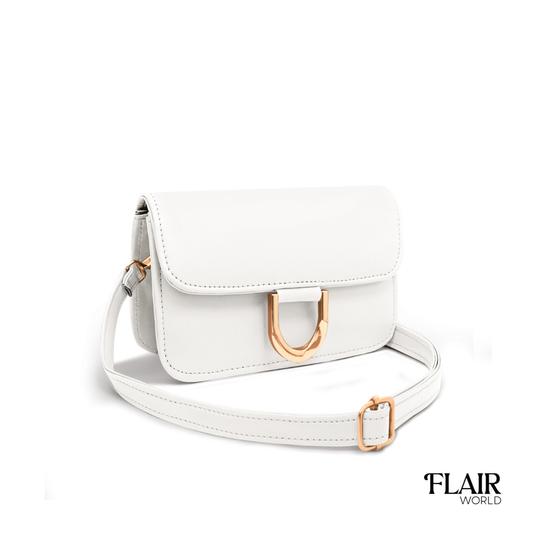 Georgia White Crossbody Bag