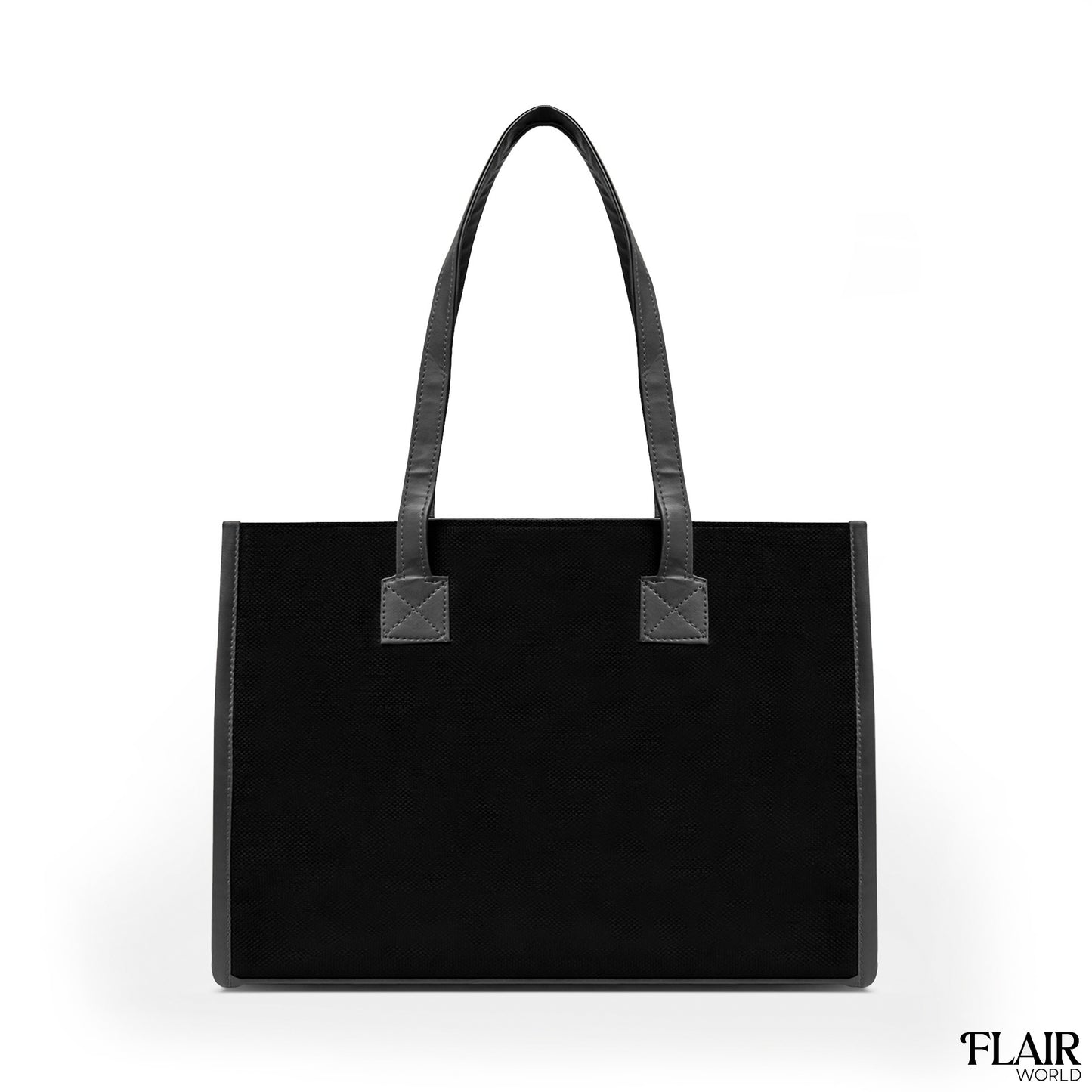 Sierra Jet Black Tote Bag