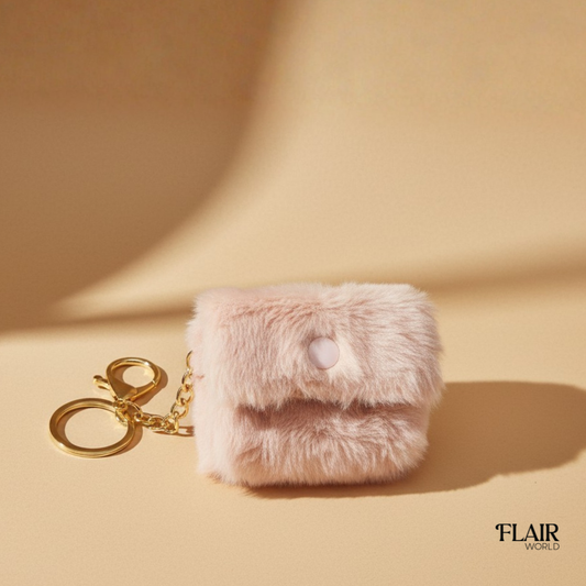 Pink Mini Pouch Key Chain